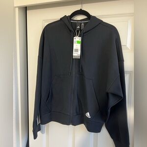 Adidas Black and White Hoodie